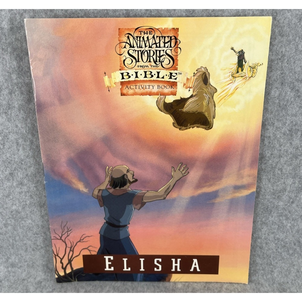 NEST Animated Bible Stories Activity Books Lot 6 Moses Esther David and Goliath - Picture 9 of 16